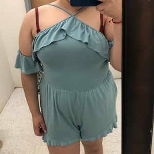 NWT American eagle romper teal size M